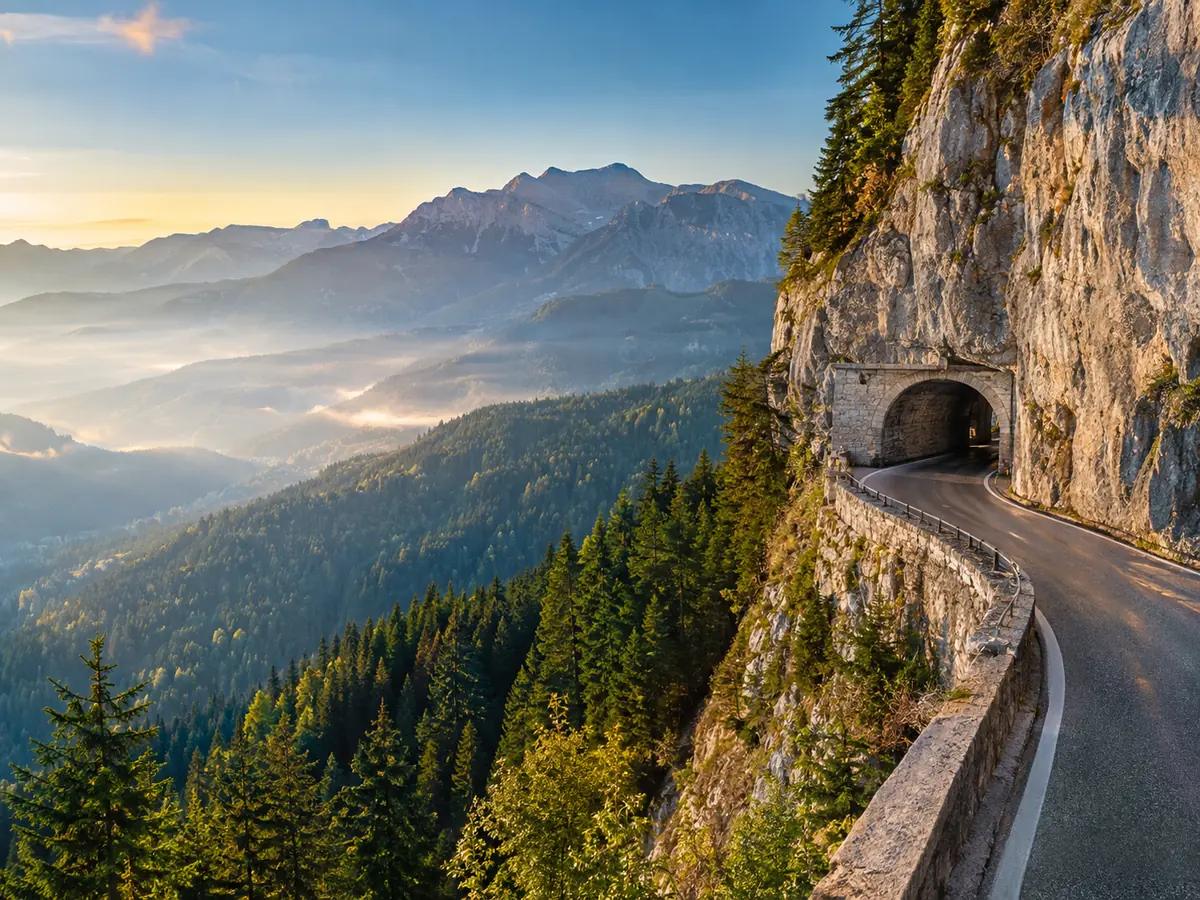 Die Kehlsteinstraße auf dem Weg zum Gipfel